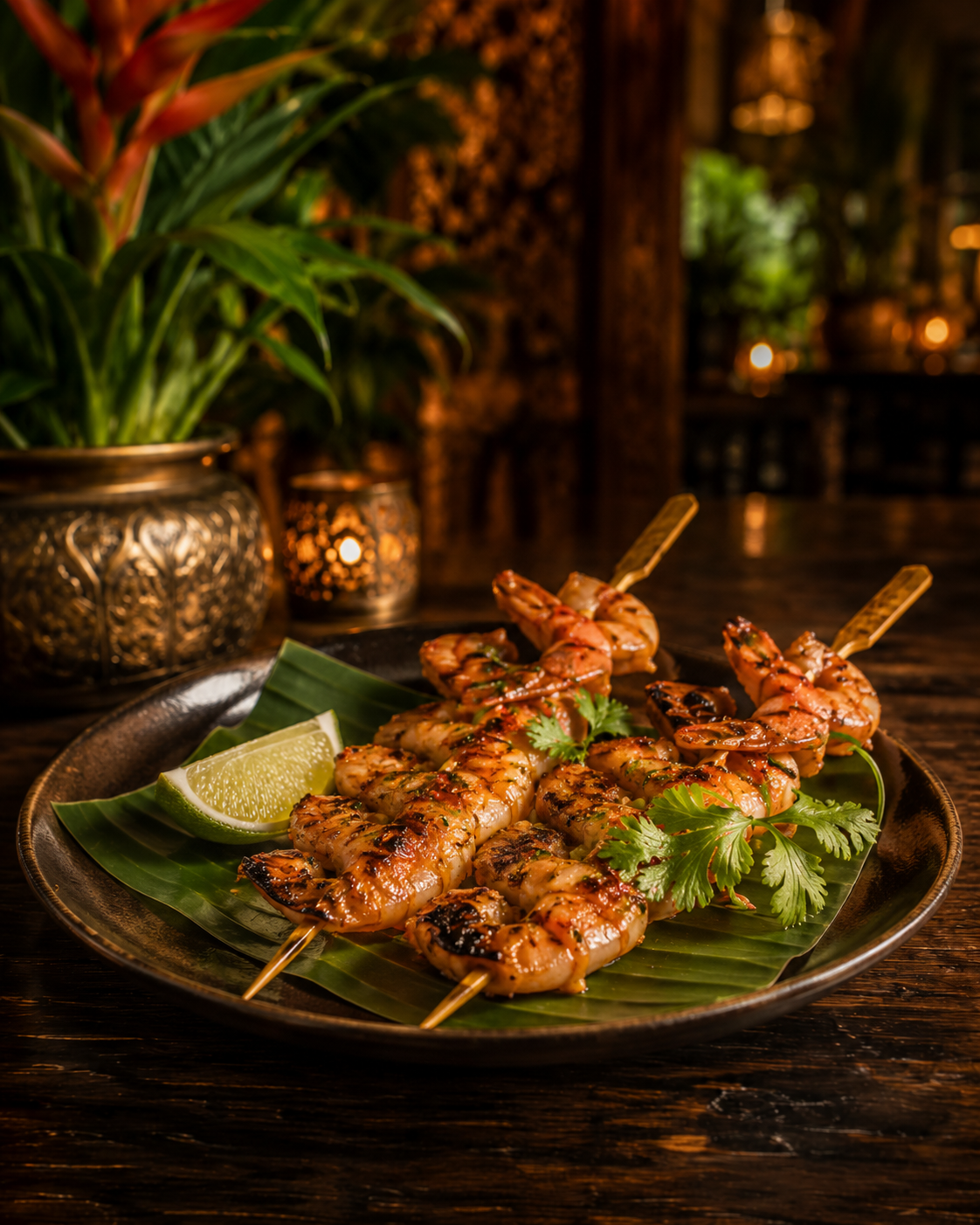 Gegrillte Shrimps